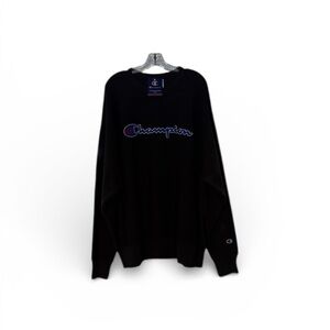 Champion Men's Black Crewneck Sweater